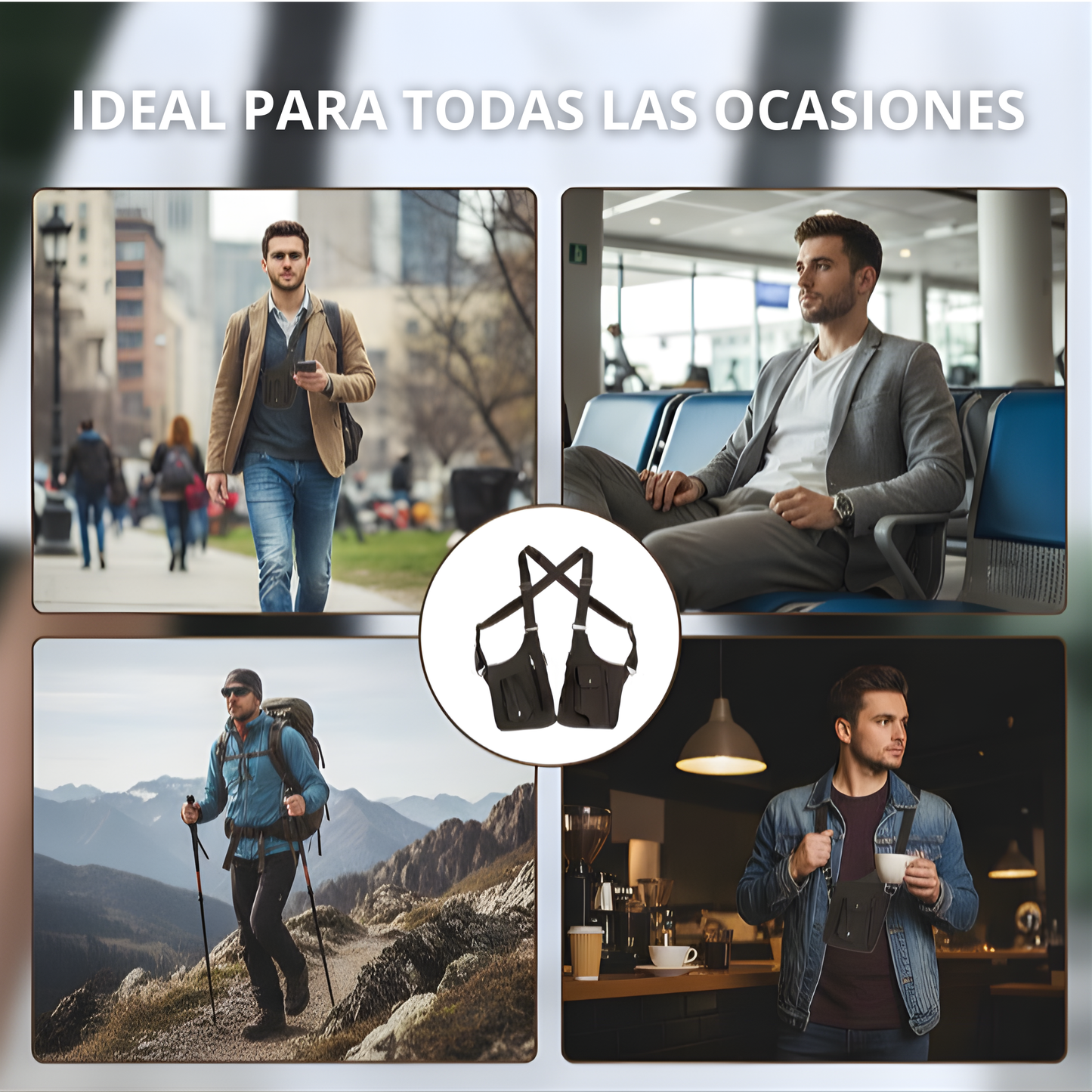 Bolso anti-robo multifuncional